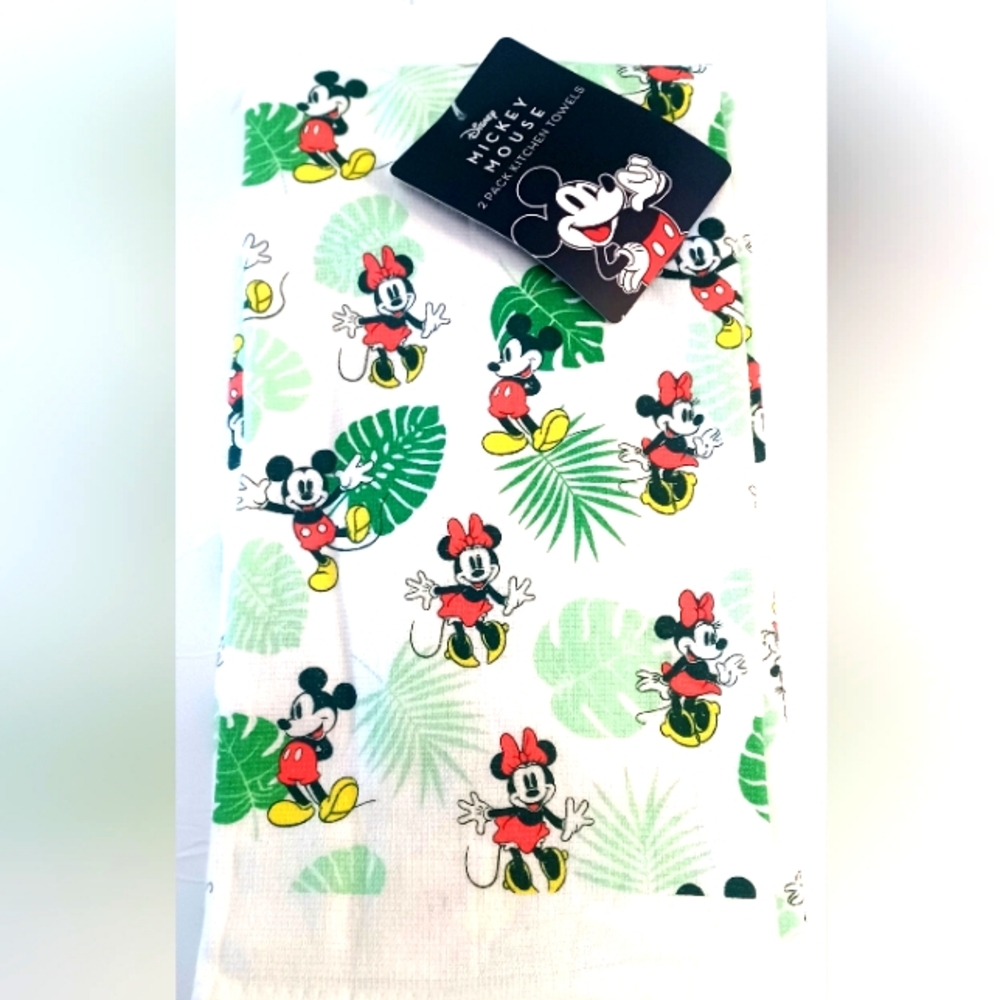 Mickey Minnie tropical kitchen towel set